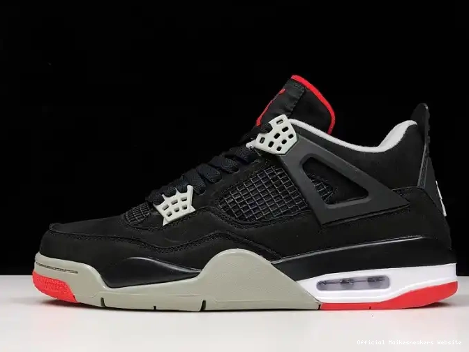 Official Maikesneakers 308497-060 RETRO JORDAN BLACK 4 CEMENT 0526